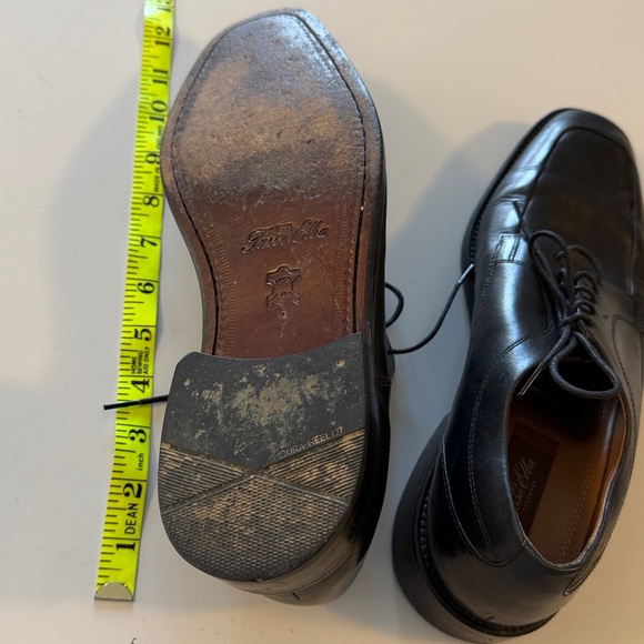 Tasso Elba Black Leather Derby Shoes main image 3